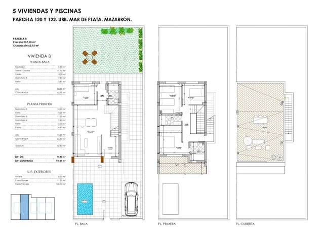 4 slaapkamer Villa te koop in Puerto de Mazarron, Mazarrón met zwembad - € 375.000 (Ref: 9085239)
