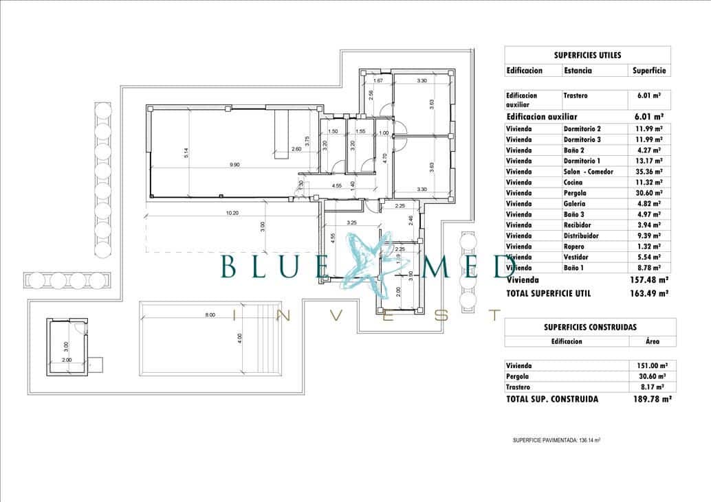 3 bedroom Villa for sale in Pinoso with pool garage - € 595,000 (Ref: 9191034)