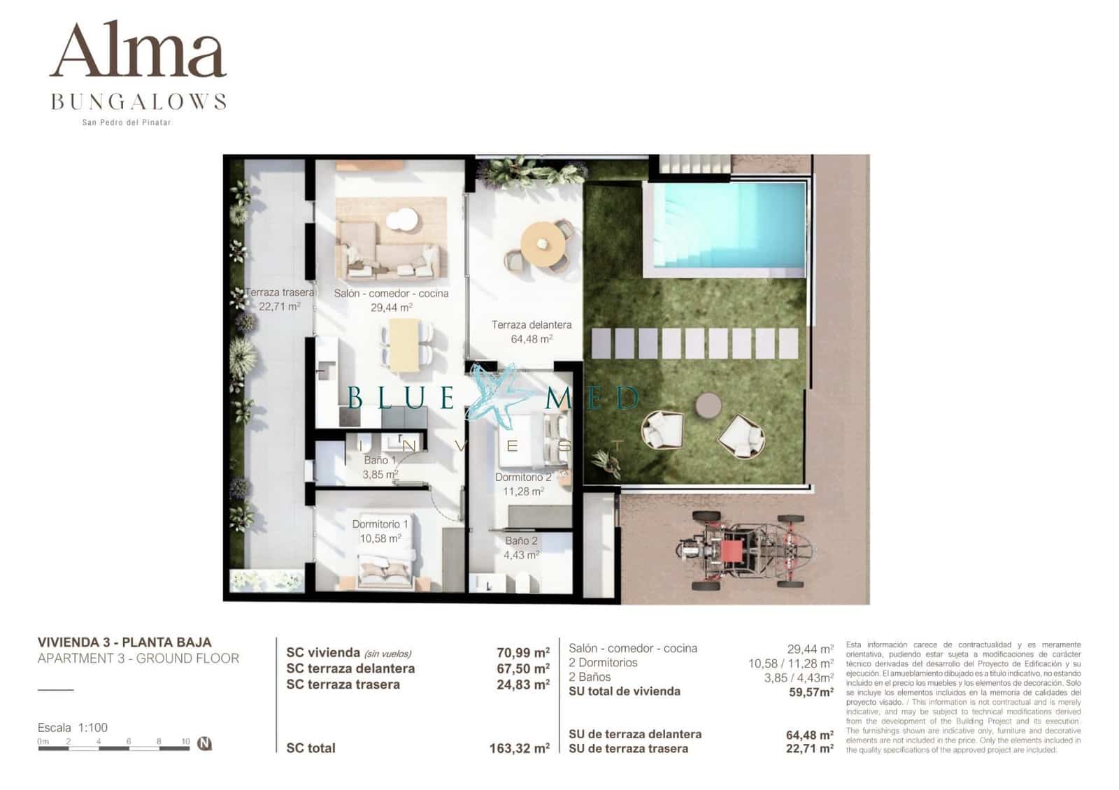 2 quarto Penthouse para venda em San Pedro del Pinatar com piscina - 314 900 € (Ref: 9232880)