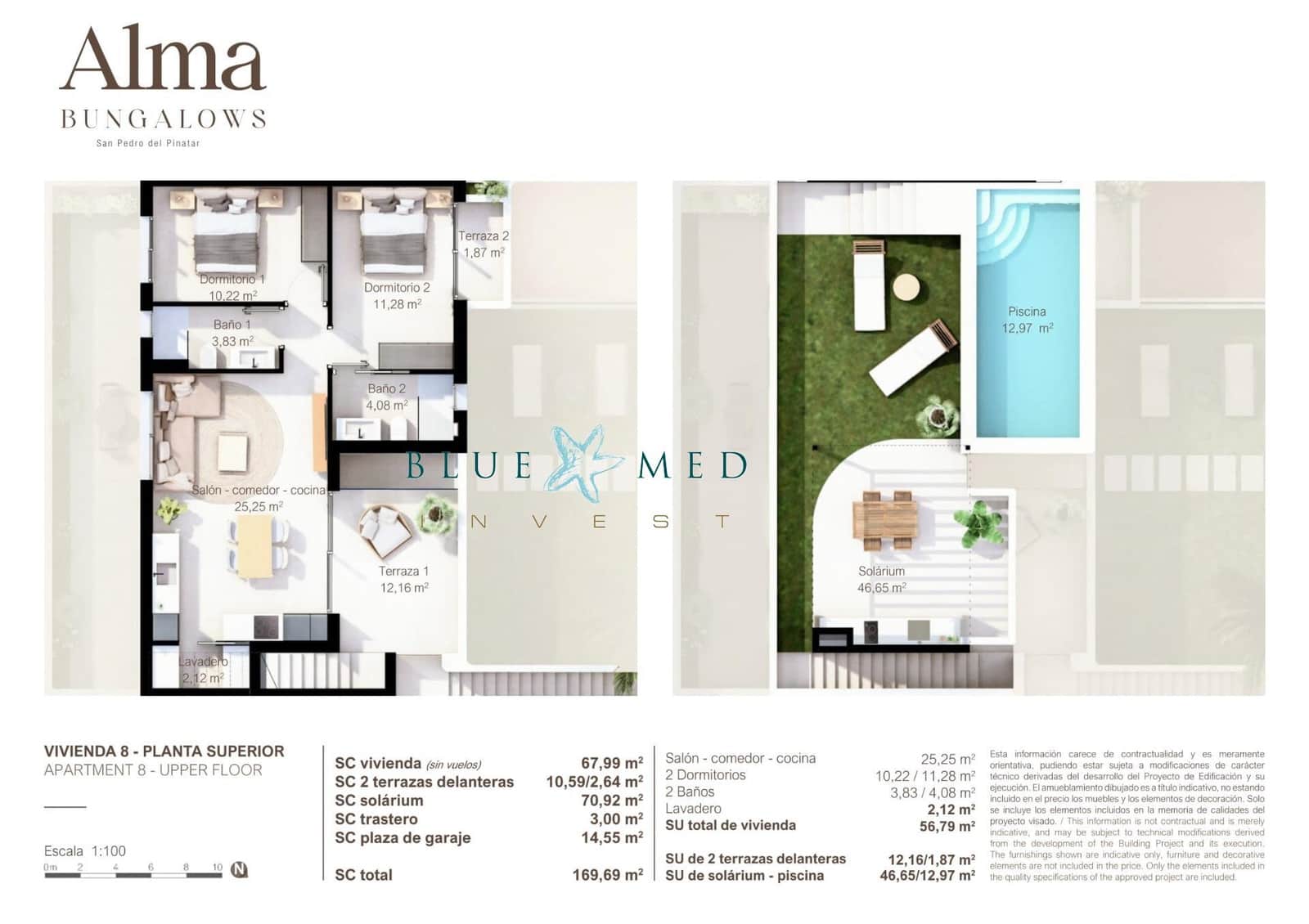 2 quarto Penthouse para venda em San Pedro del Pinatar com piscina - 314 900 € (Ref: 9232880)