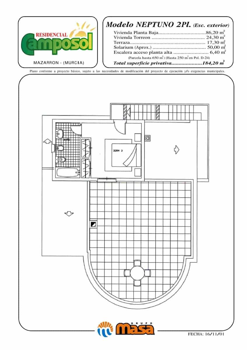 3 makuuhuone Huvila myytävänä paikassa Camposol mukana uima-altaan - 279 990 € (Ref: 9269712)