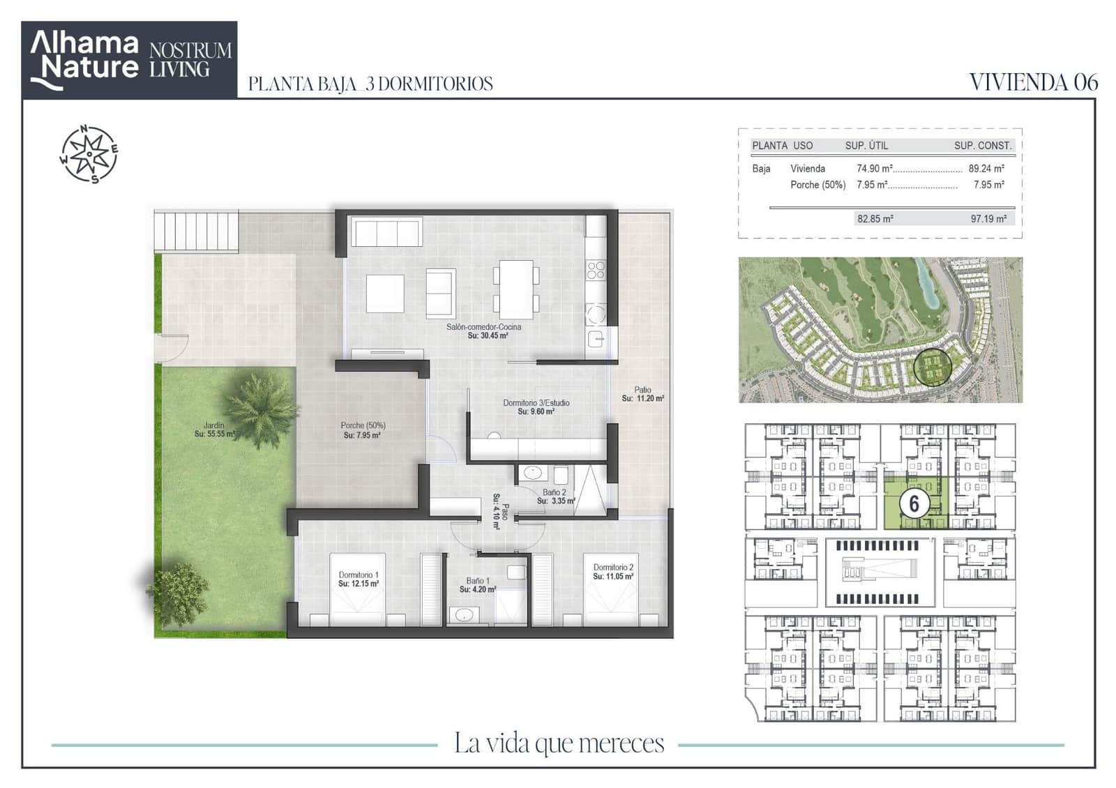 2 bedroom Flat for sale in Alhama de Murcia with pool - € 251,750 (Ref: 9272582)