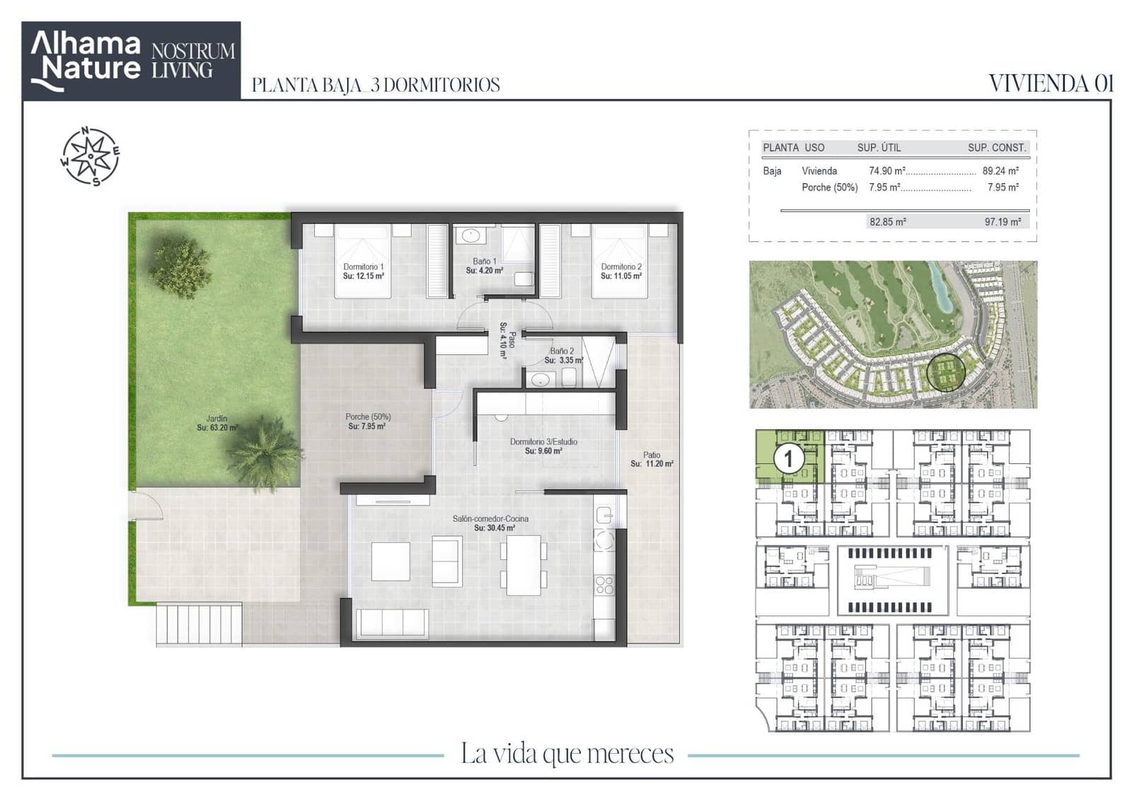 2 bedroom Flat for sale in Alhama de Murcia with pool - € 251,750 (Ref: 9272582)