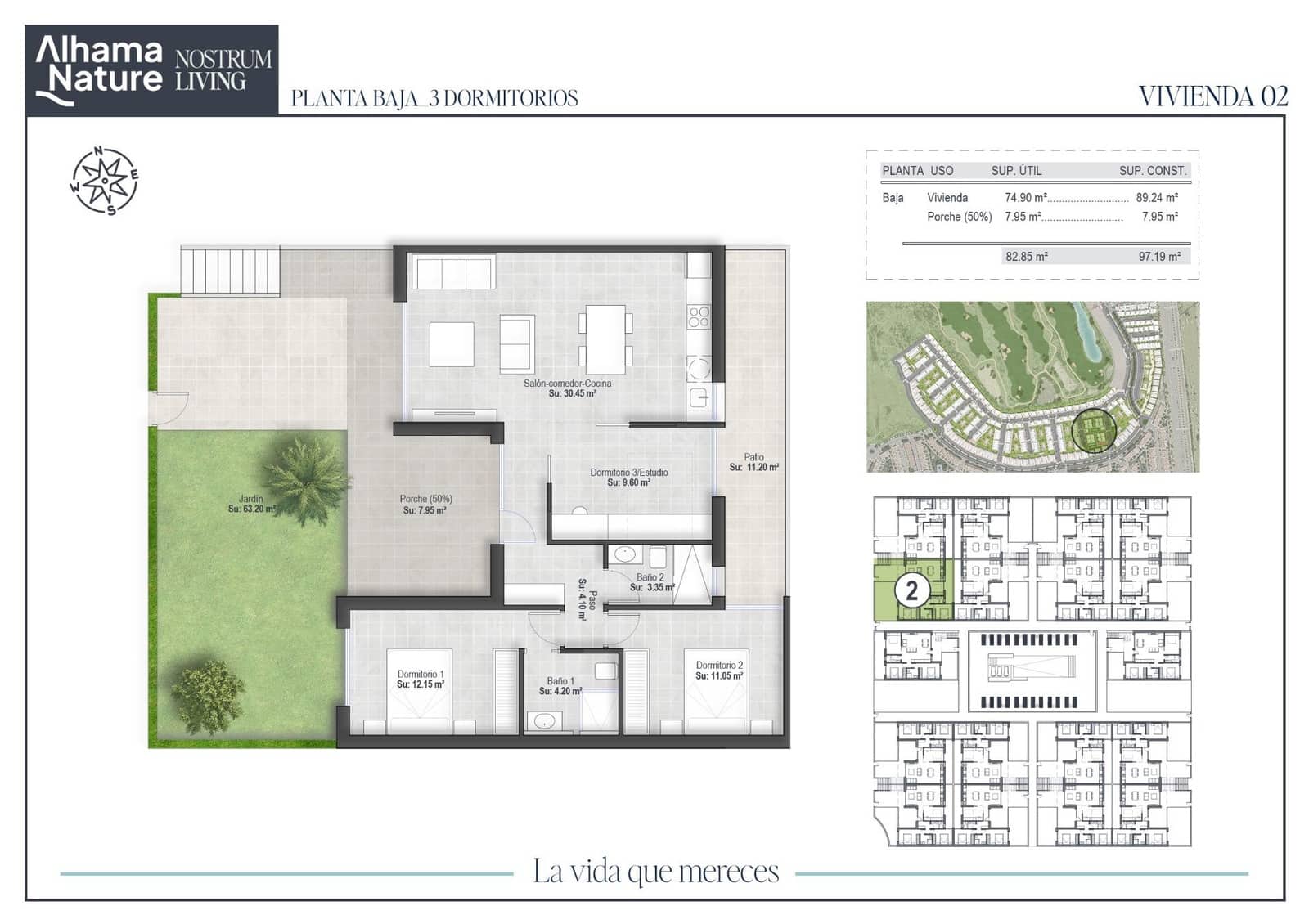 2 bedroom Flat for sale in Alhama de Murcia with pool - € 251,750 (Ref: 9272582)