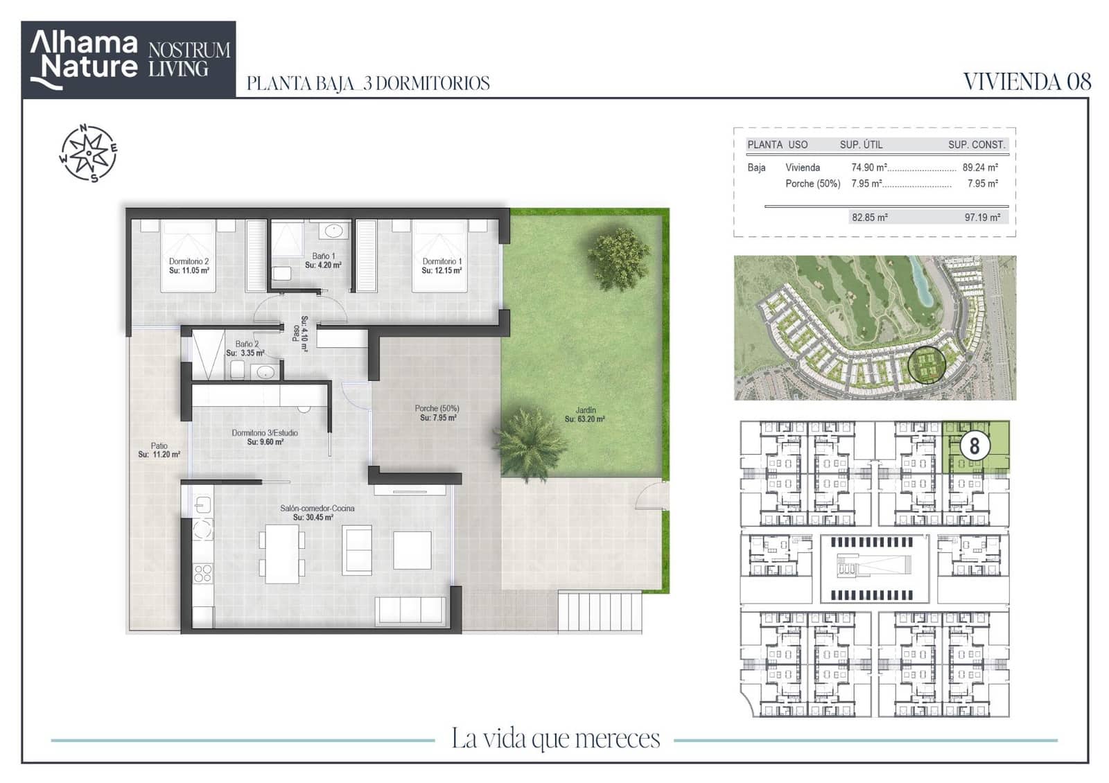 2 bedroom Flat for sale in Alhama de Murcia with pool - € 251,750 (Ref: 9272582)