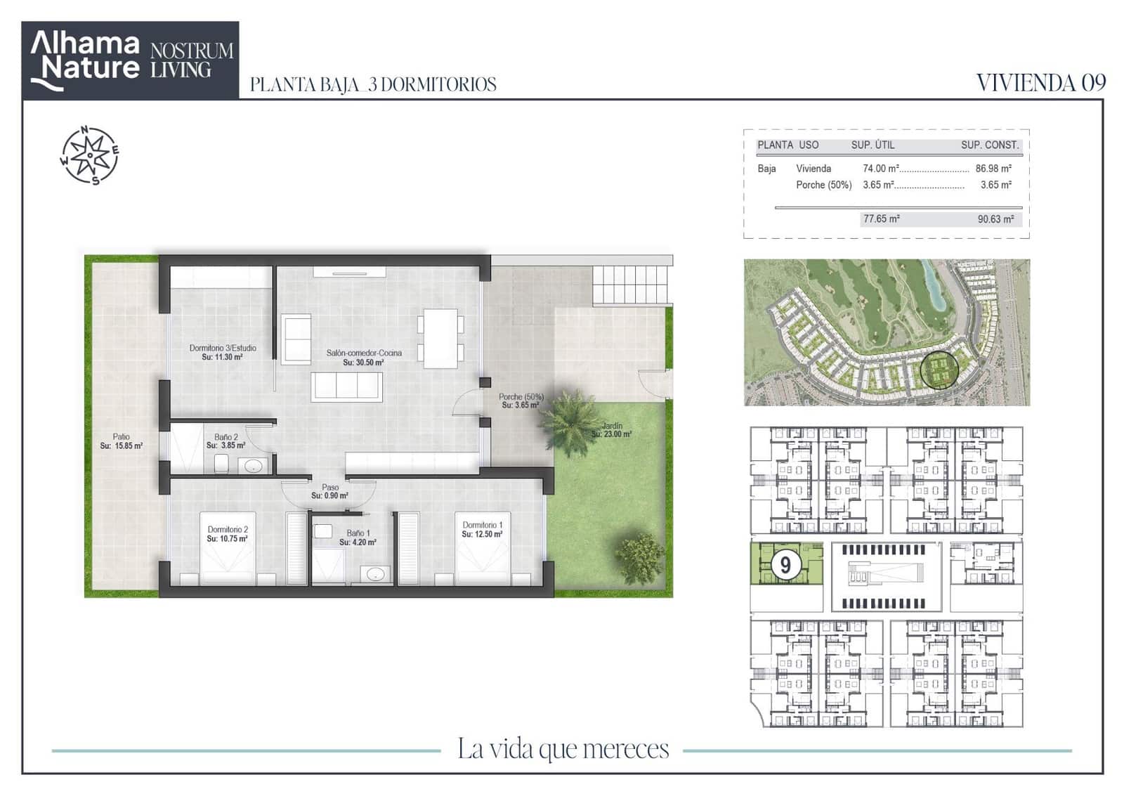 2 bedroom Flat for sale in Alhama de Murcia with pool - € 251,750 (Ref: 9272582)