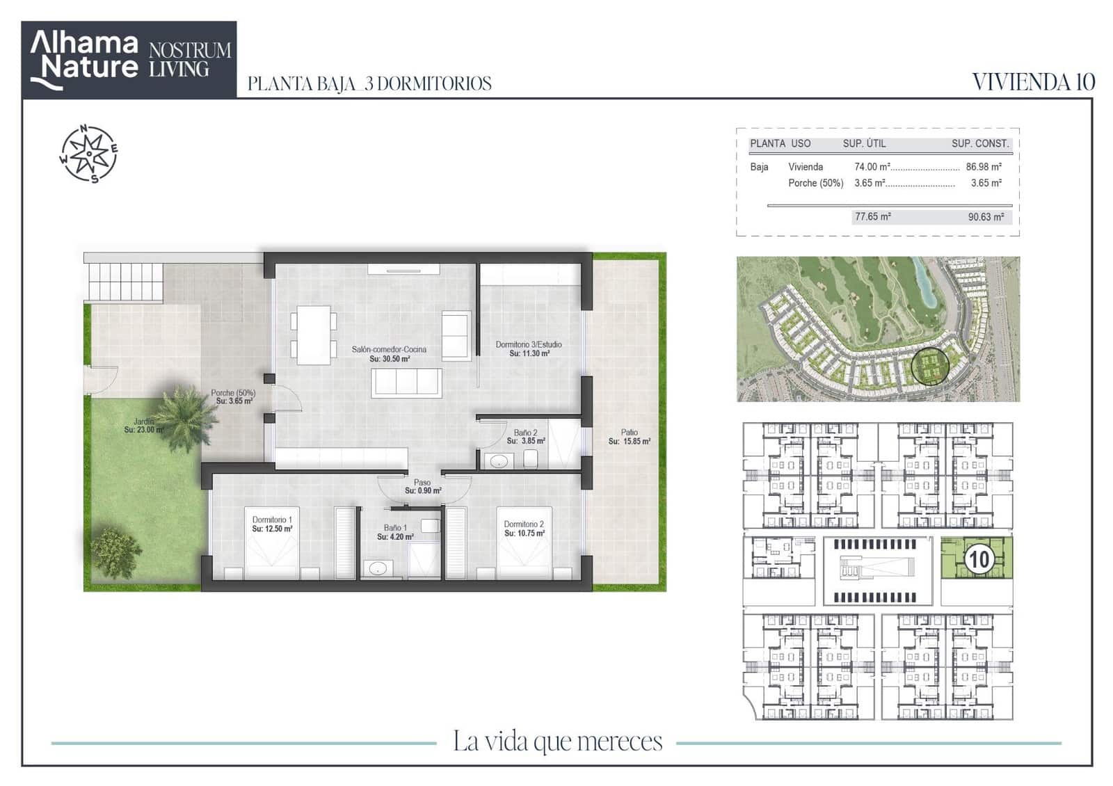 2 bedroom Flat for sale in Alhama de Murcia with pool - € 251,750 (Ref: 9272582)