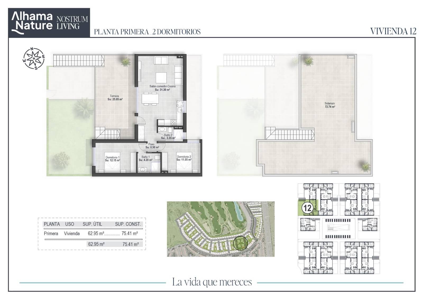 2 bedroom Flat for sale in Alhama de Murcia with pool - € 251,750 (Ref: 9272582)