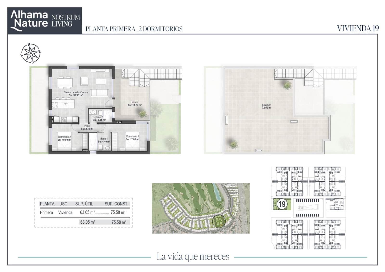 2 bedroom Flat for sale in Alhama de Murcia with pool - € 251,750 (Ref: 9272582)