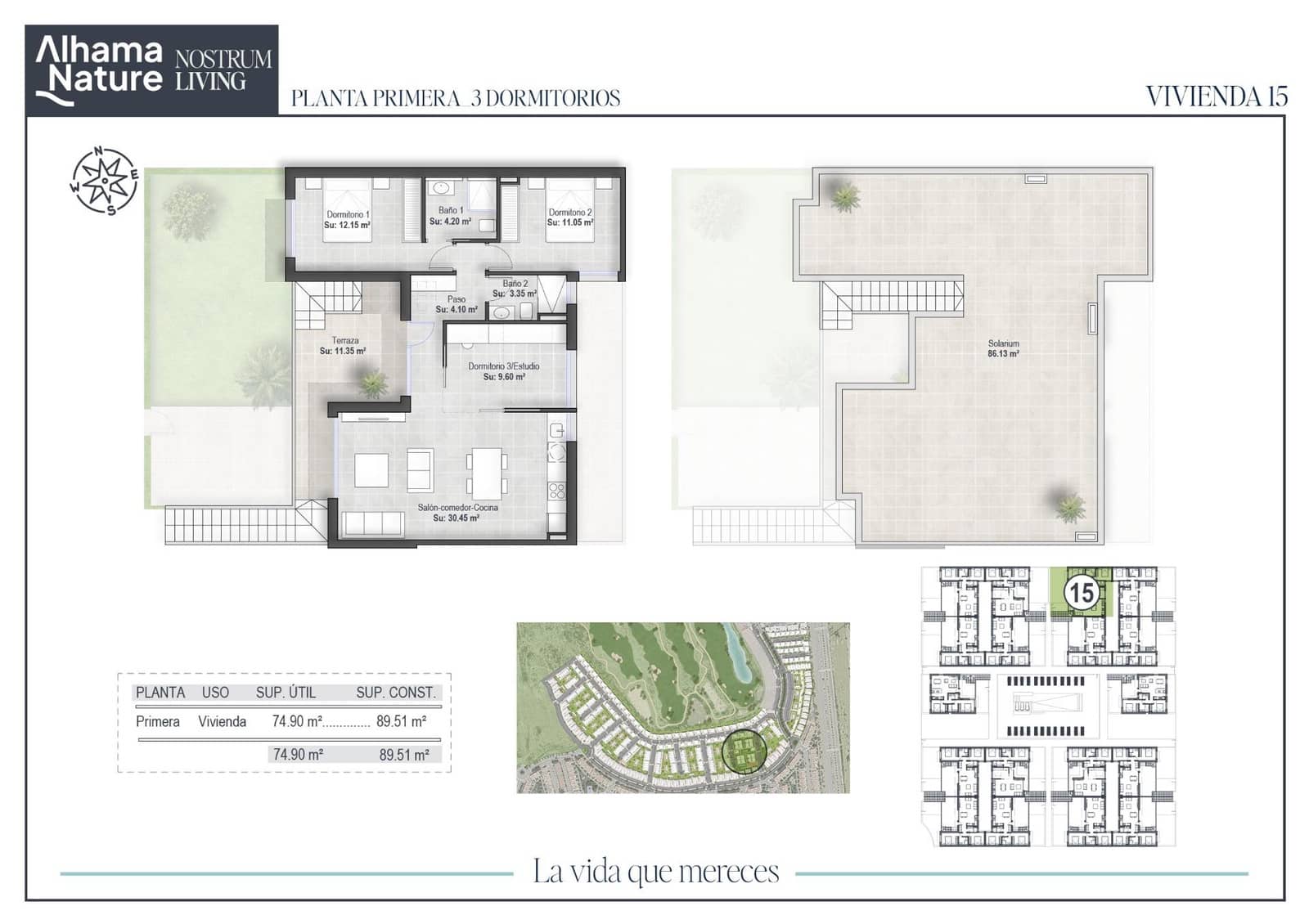2 bedroom Flat for sale in Alhama de Murcia with pool - € 251,750 (Ref: 9272582)