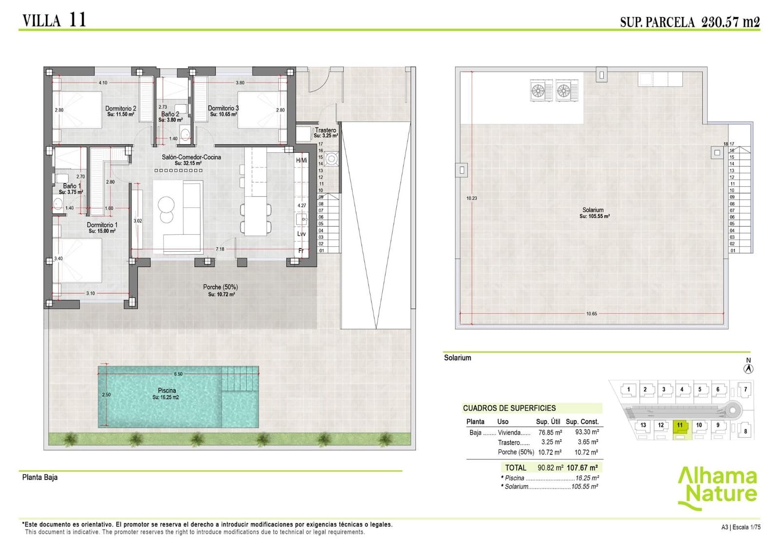 3 Zimmer Villa zu verkaufen in Condado de Alhama mit Pool Garage - 325.000 € (Ref: 9272584)