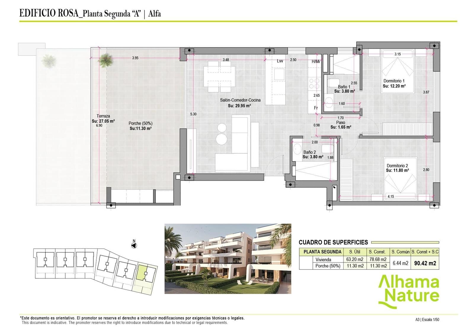 2 soverom Leilighet til salgs i Condado de Alhama med svømmebasseng garasje - € 214 425 (Ref: 9272585)