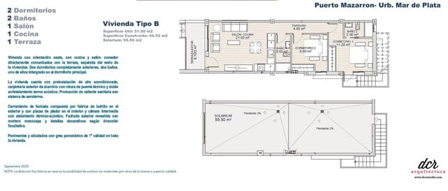 2 slaapkamer Penthouse te koop in Puerto de Mazarron, Mazarrón - € 221.000 (Ref: 9415923)
