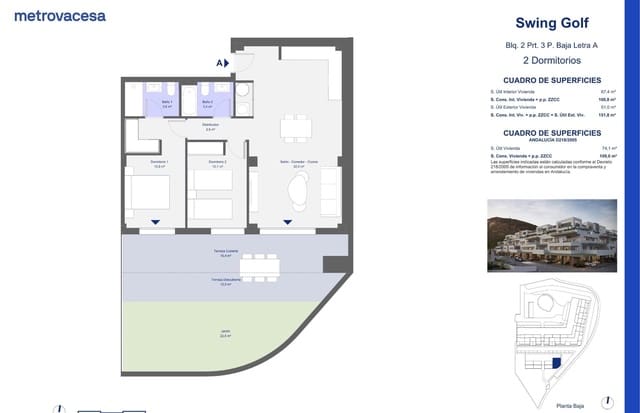 2 makuuhuone Huoneisto myytävänä paikassa Cuevas del Almanzora mukana uima-altaan - 233 000 € (Ref: 9436233)