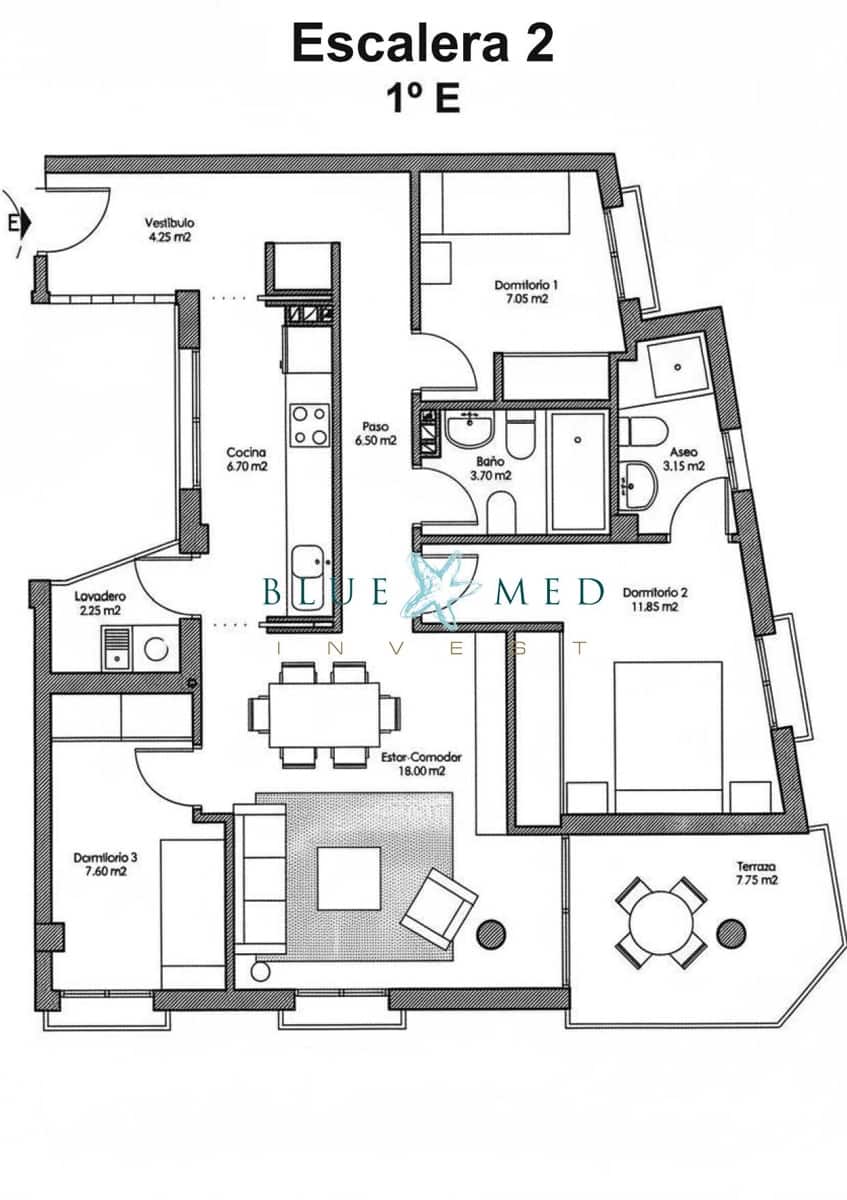 1 camera da letto Appartamento in vendita in Avileses - 73.000 € (Rif: 9436235)