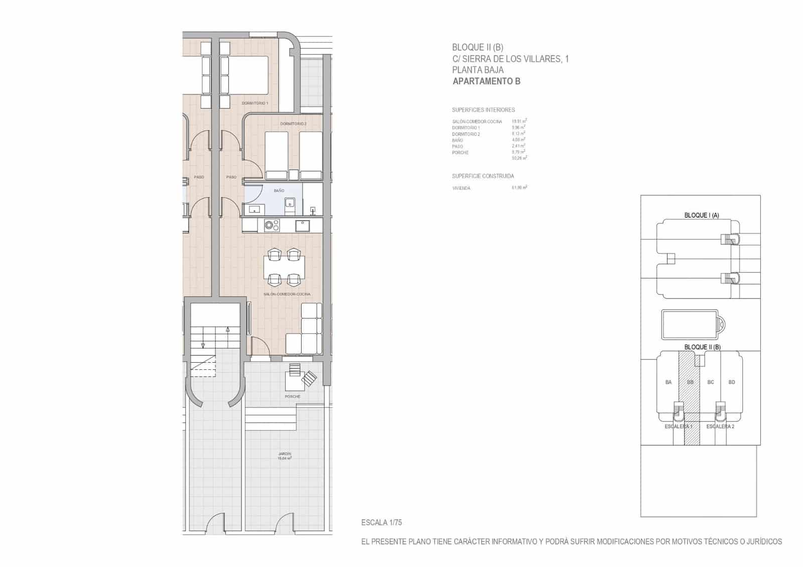 2 soveværelse Lejlighed til salg i Puerto de Mazarron med swimmingpool - € 125.000 (Ref: 9449162)