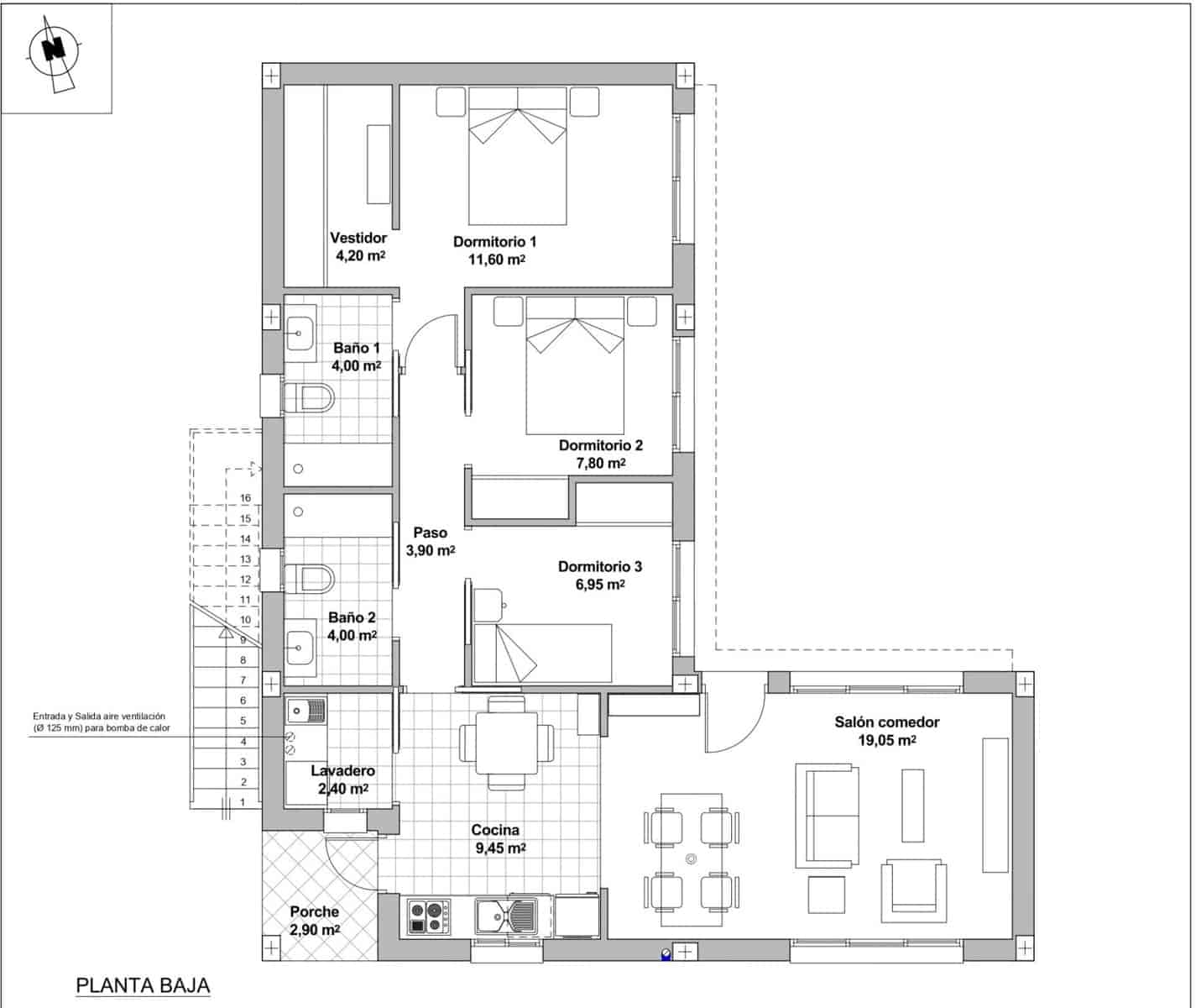 3 camera da letto Villa in vendita in Mazarron con piscina - 339.900 € (Rif: 9497176)