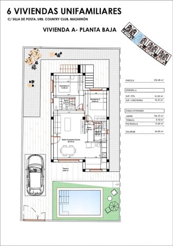 2 quarto Moradia para venda em Mazarrón com piscina - 249 900 € (Ref: 9518896)