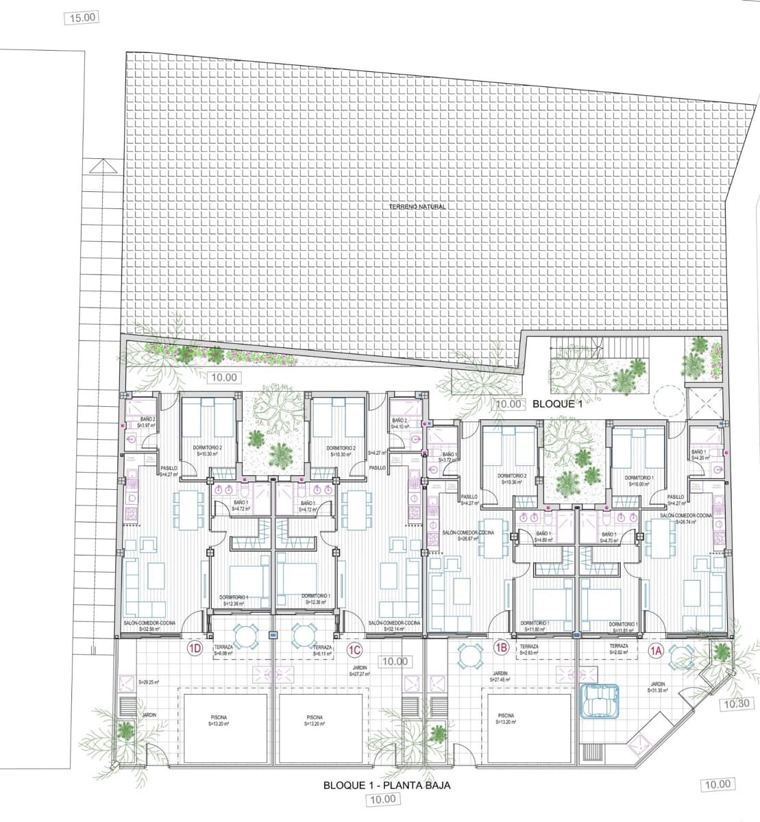 2 sovrum Takvåning till salu i Cartagena med garage - 360 000 € (Ref: 9571170)