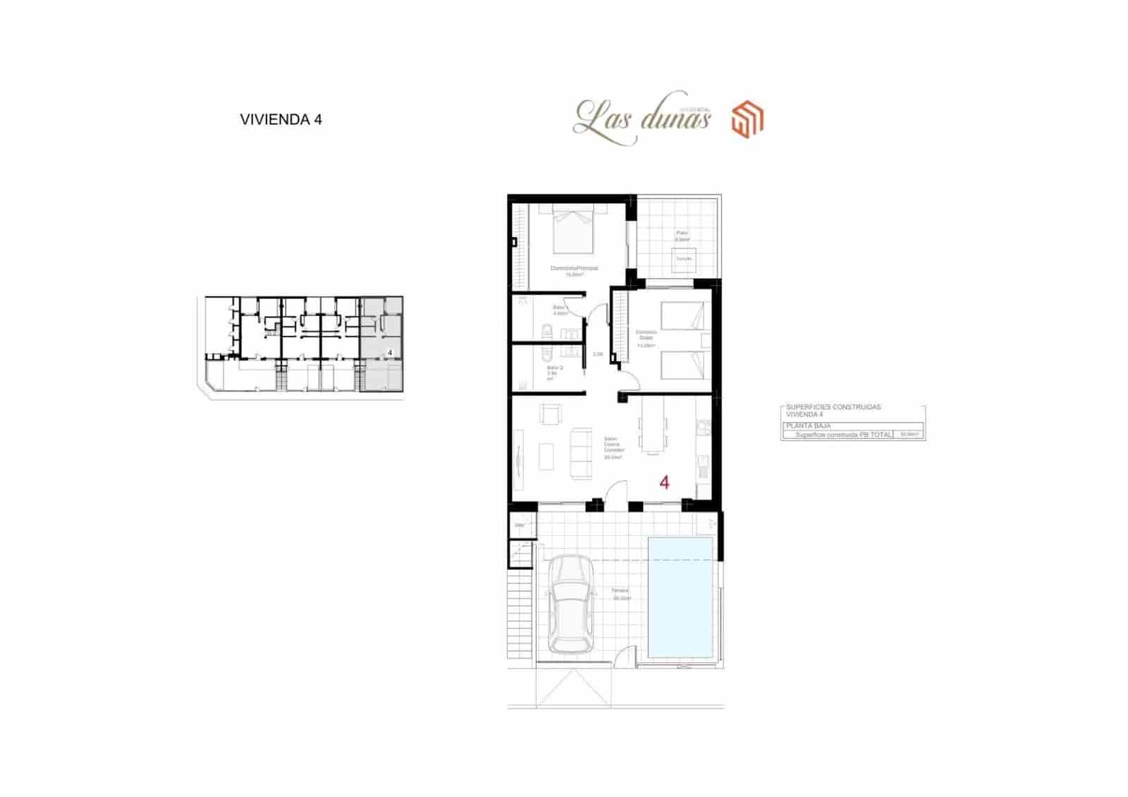 2 soverom Leilighet til salgs i San Pedro del Pinatar med svømmebasseng - € 319 900 (Ref: 9679843)