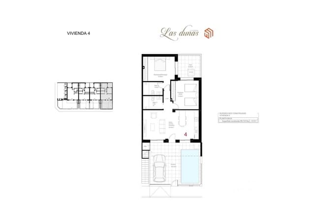 2 soverom Leilighet til salgs i San Pedro del Pinatar med svømmebasseng - € 319 900 (Ref: 9679843)