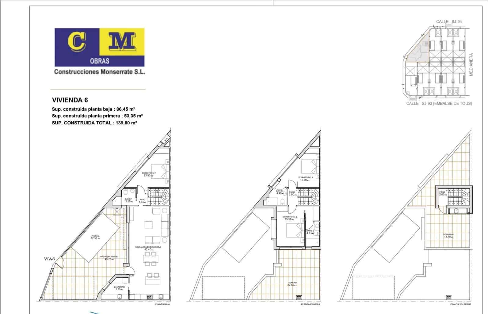 3 bedroom Apartment for sale in Santiago de la Ribera with pool - € 299,900 (Ref: 9714928)