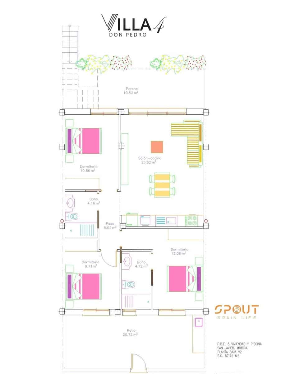 2 sypialnia Penthouse na sprzedaż w San Javier z basenem - 272 900 € (Ref: 9755666)