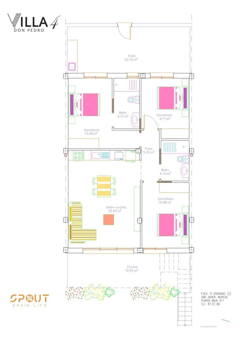 2 sypialnia Penthouse na sprzedaż w San Javier z basenem - 272 900 € (Ref: 9755666)