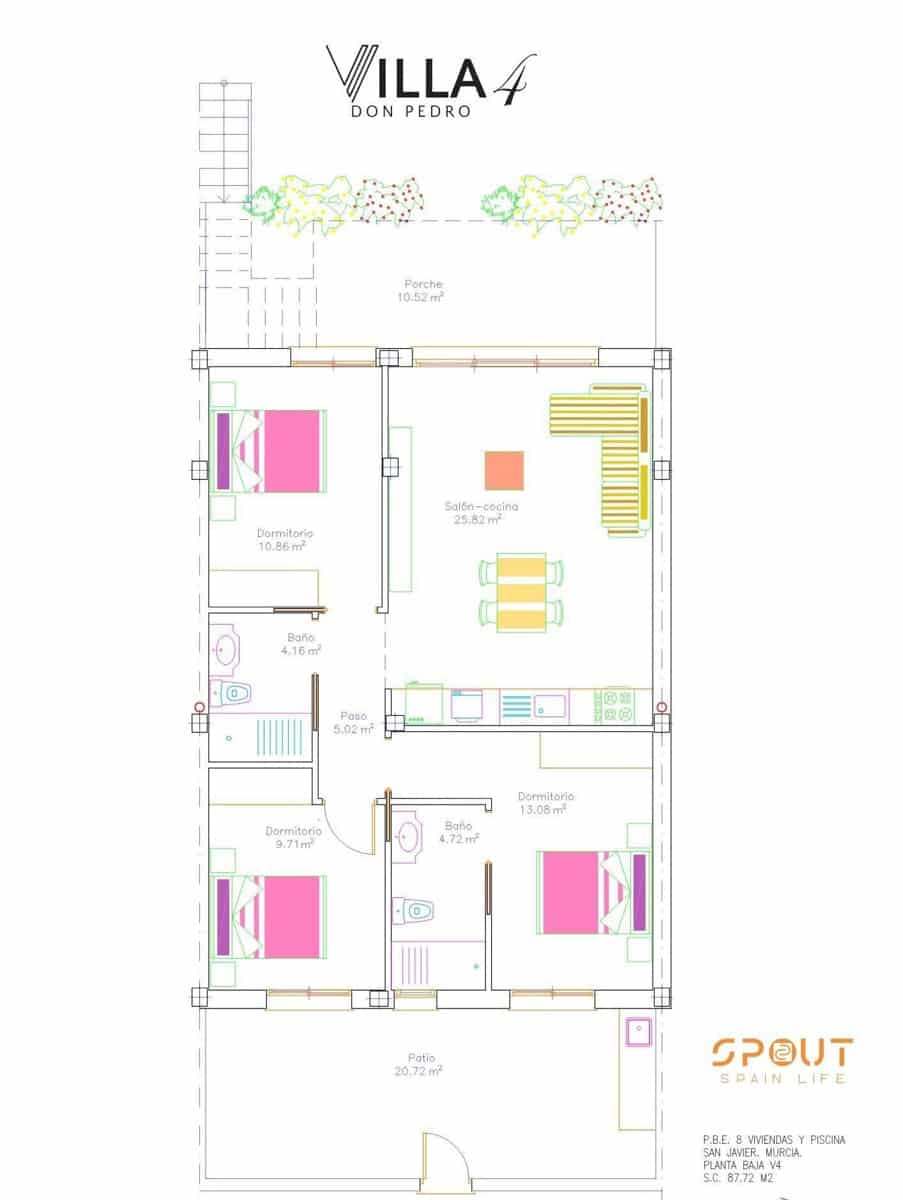 3 sypialnia Apartament na sprzedaż w San Javier z basenem - 258 900 € (Ref: 9755667)