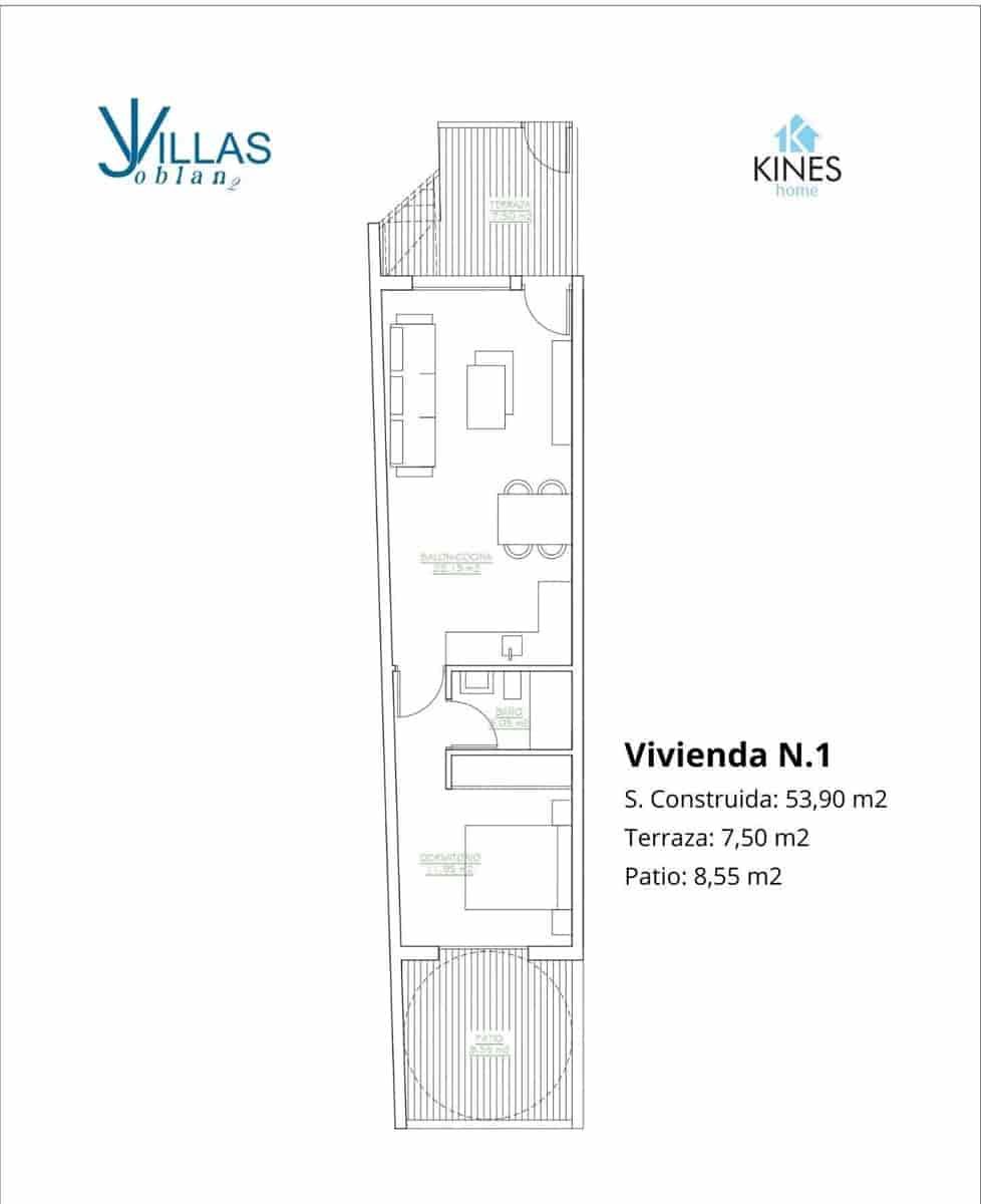 1 soverom Penthouse til salgs i San Pedro del Pinatar med svømmebasseng - € 194 900 (Ref: 9758960)