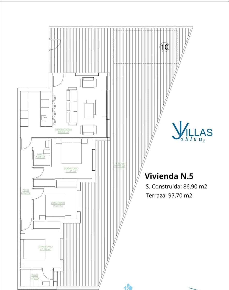 1 soverom Penthouse til salgs i San Pedro del Pinatar med svømmebasseng - € 194 900 (Ref: 9758960)