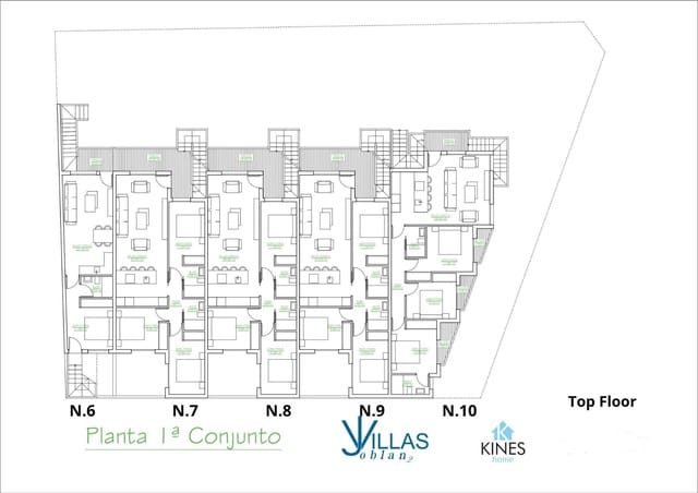 3 soverom Penthouse til salgs i San Pedro del Pinatar ciudad, San Pedro del Pinatar med svømmebasseng - € 299 900 (Ref: 9758961)
