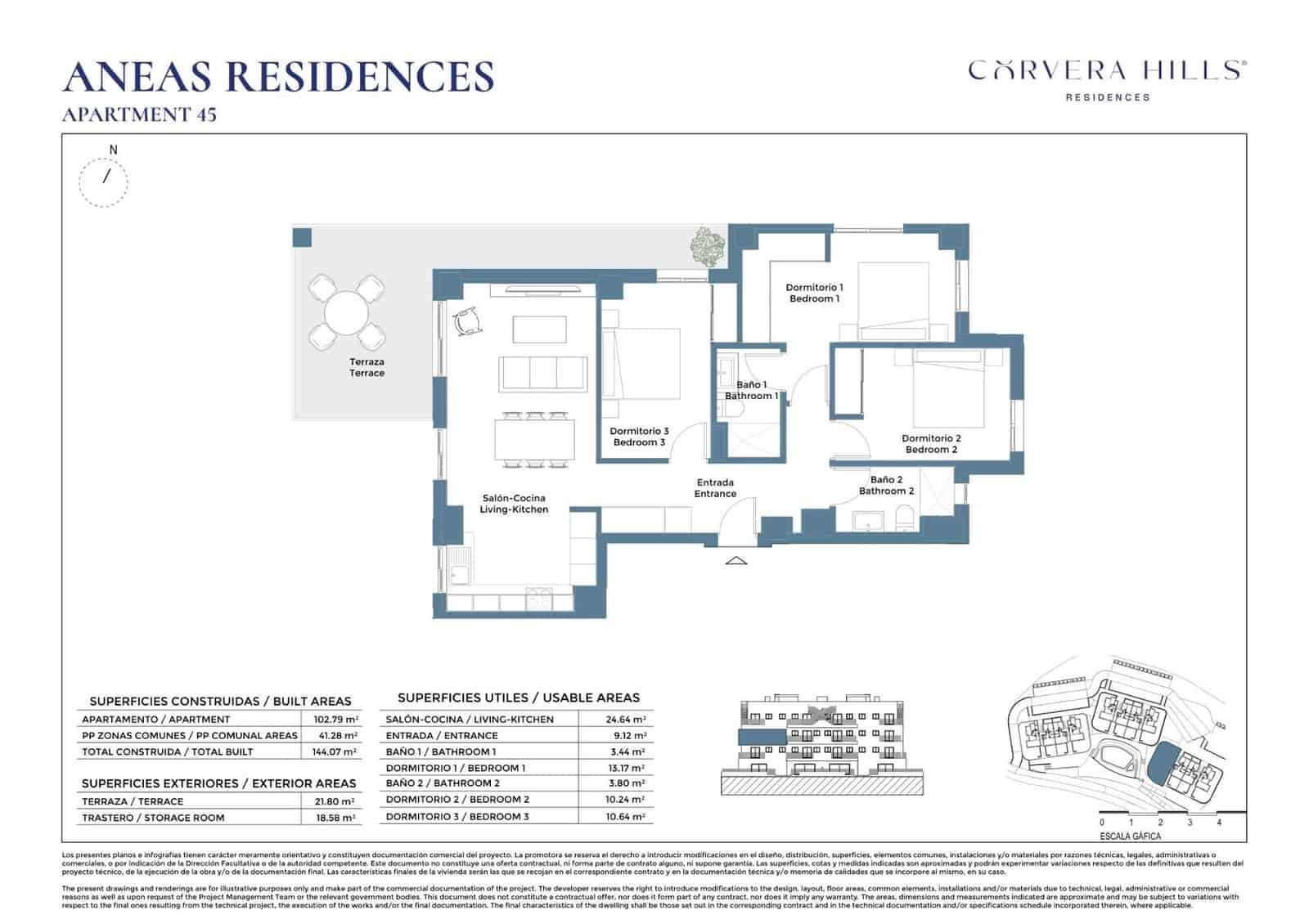 3 quarto Apartamento para venda em Corvera com piscina - 285 000 € (Ref: 9797395)