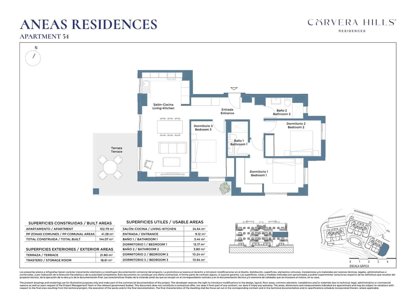 3 quarto Apartamento para venda em Corvera com piscina - 285 000 € (Ref: 9797395)