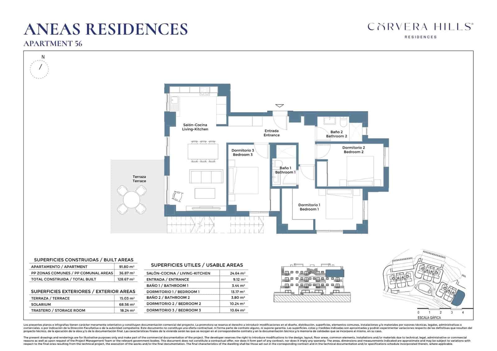 3 quarto Apartamento para venda em Corvera com piscina - 285 000 € (Ref: 9797395)