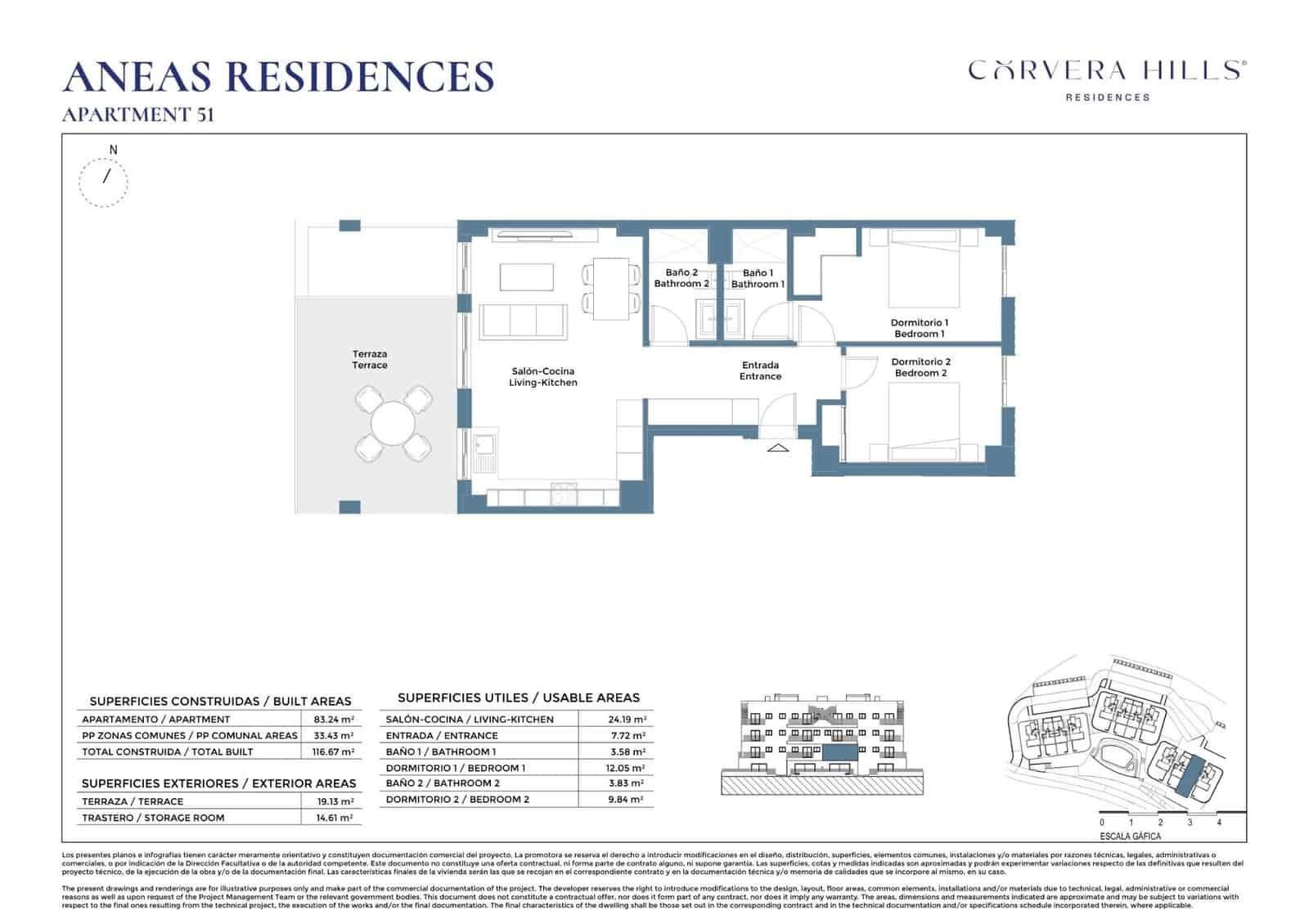 2 slaapkamer Appartement te koop in Corvera met zwembad - € 229.000 (Ref: 9797396)