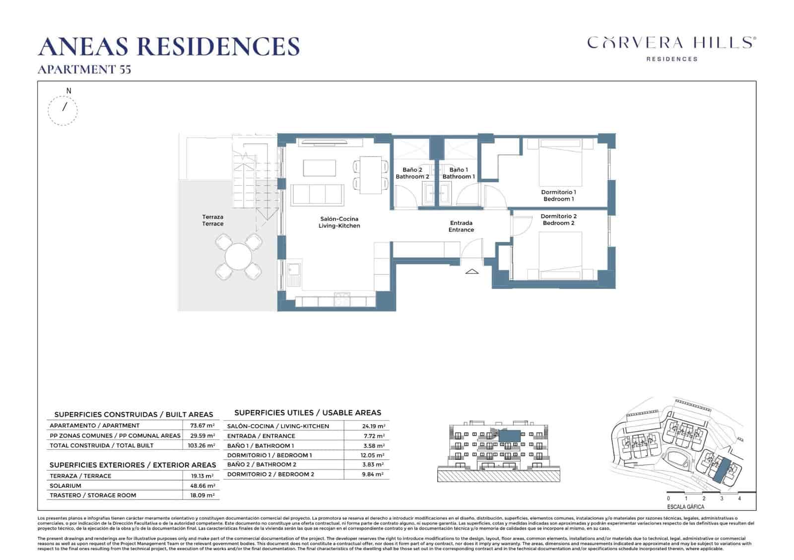 2 slaapkamer Appartement te koop in Corvera met zwembad - € 229.000 (Ref: 9797396)