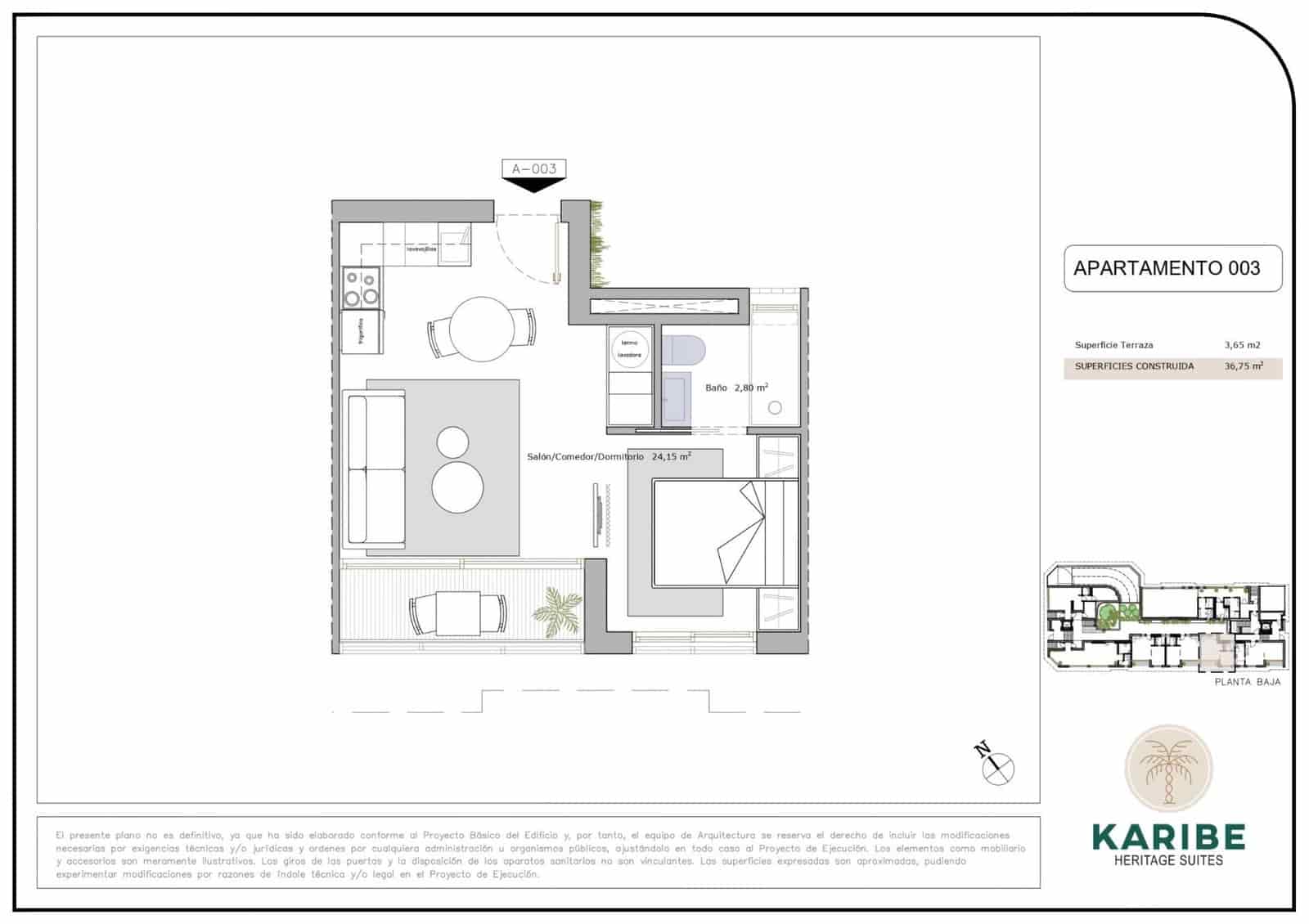 1 sypialnia Apartament na sprzedaż w Lo Pagan z basenem - 149 900 € (Ref: 9804287)