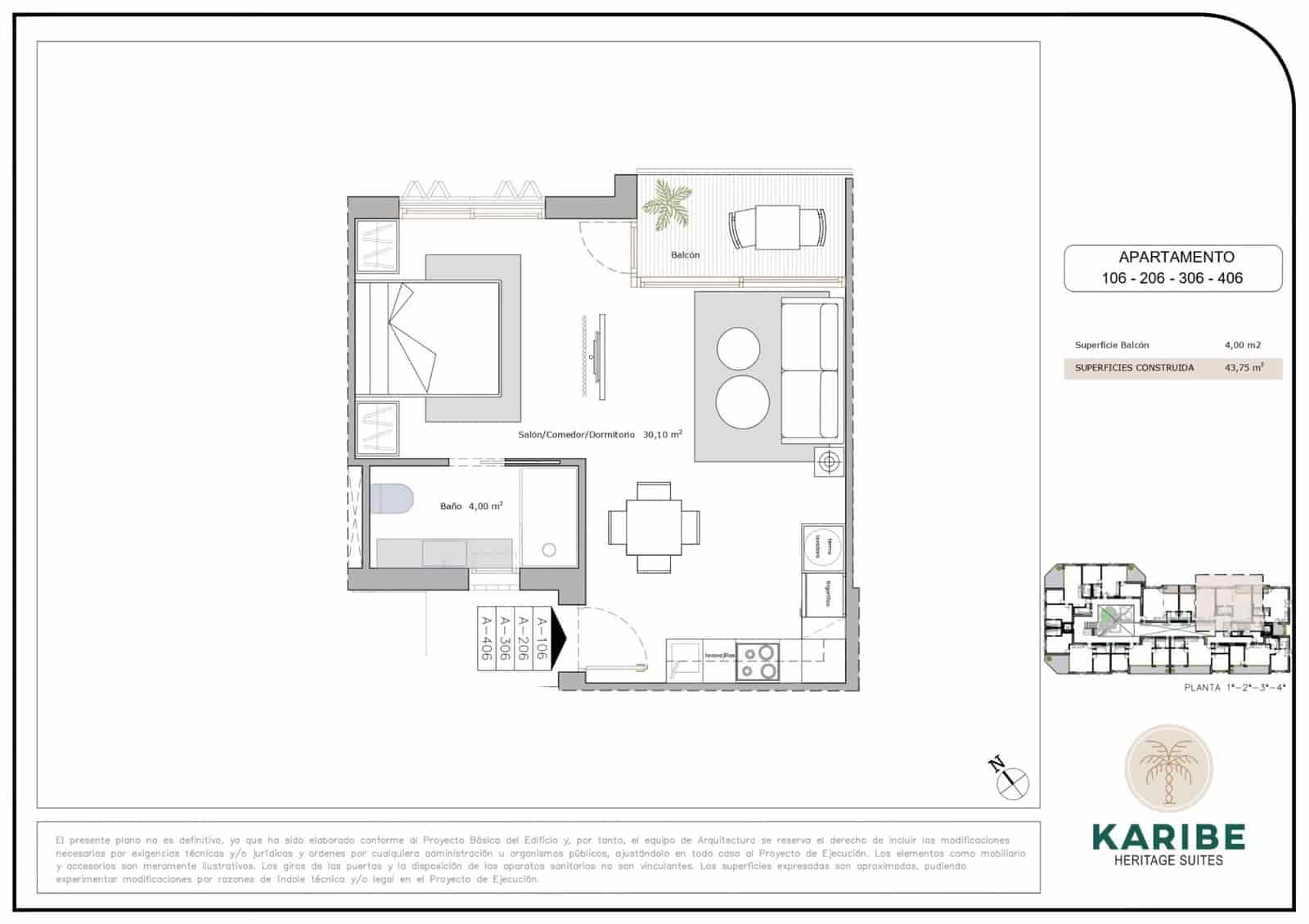 1 sypialnia Apartament na sprzedaż w Lo Pagan z basenem - 149 900 € (Ref: 9804287)