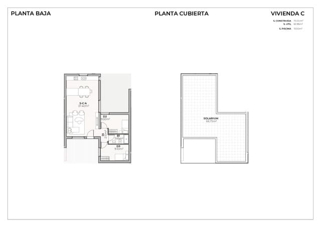 2 soverom Villa til salgs i Mazarrón med svømmebasseng - € 249 900 (Ref: 9881931)