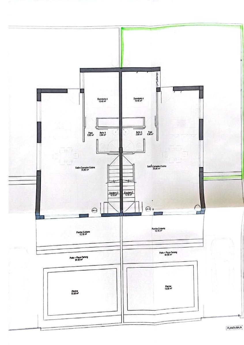 3 soveværelse Lejlighed til salg i Puerto de Mazarron med swimmingpool garage - € 389.000 (Ref: 9890370)