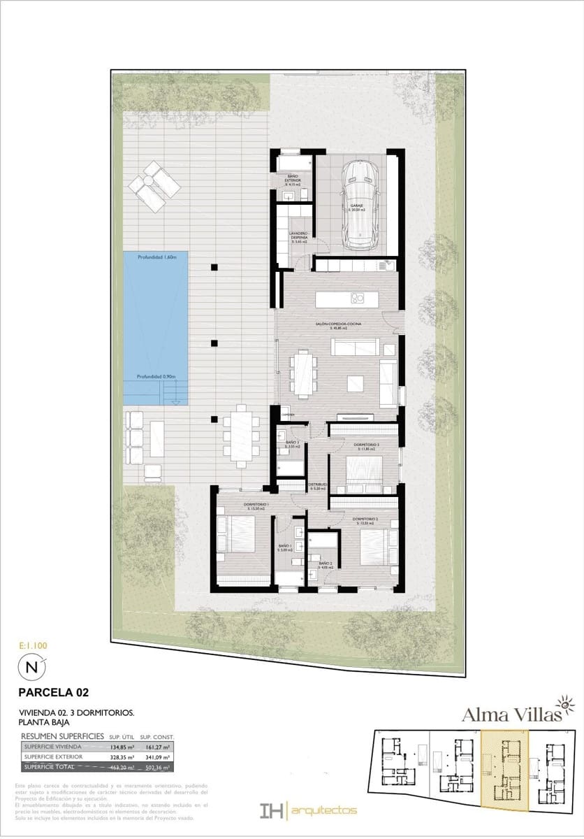 3 soveværelse Villa til salg i Lo Pagan med swimmingpool garage - € 809.950 (Ref: 9999813)