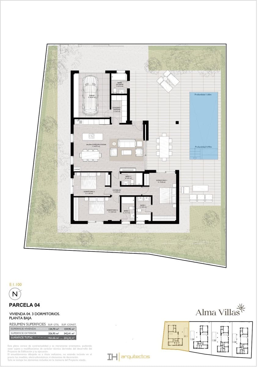 3 soveværelse Villa til salg i Lo Pagan med swimmingpool garage - € 809.950 (Ref: 9999813)