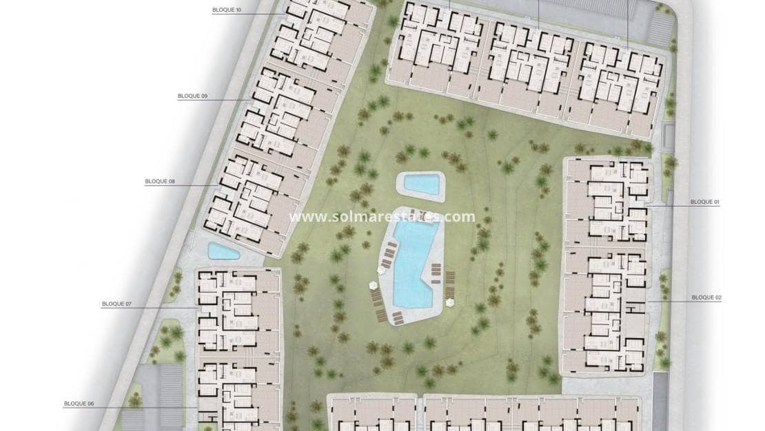 2 bedroom Apartment for sale in Ciudad Quesada with pool - € 279,000 (Ref: 8826221)