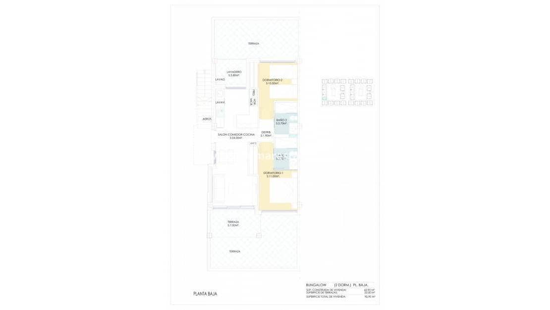 2 makuuhuone Huoneisto myytävänä paikassa Los Balcones mukana uima-altaan - 275 000 € (Ref: 8826234)