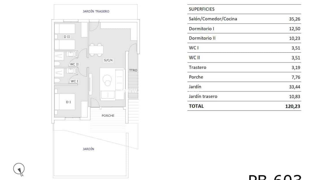2 soveværelse Lejlighed til salg i San Miguel de Salinas med swimmingpool - € 199.900 (Ref: 8994088)