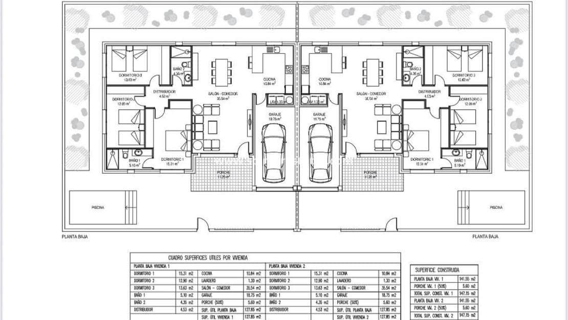 3 soveværelse Semi-Rækkehus til salg i La Romana med swimmingpool - € 269.995 (Ref: 9301532)