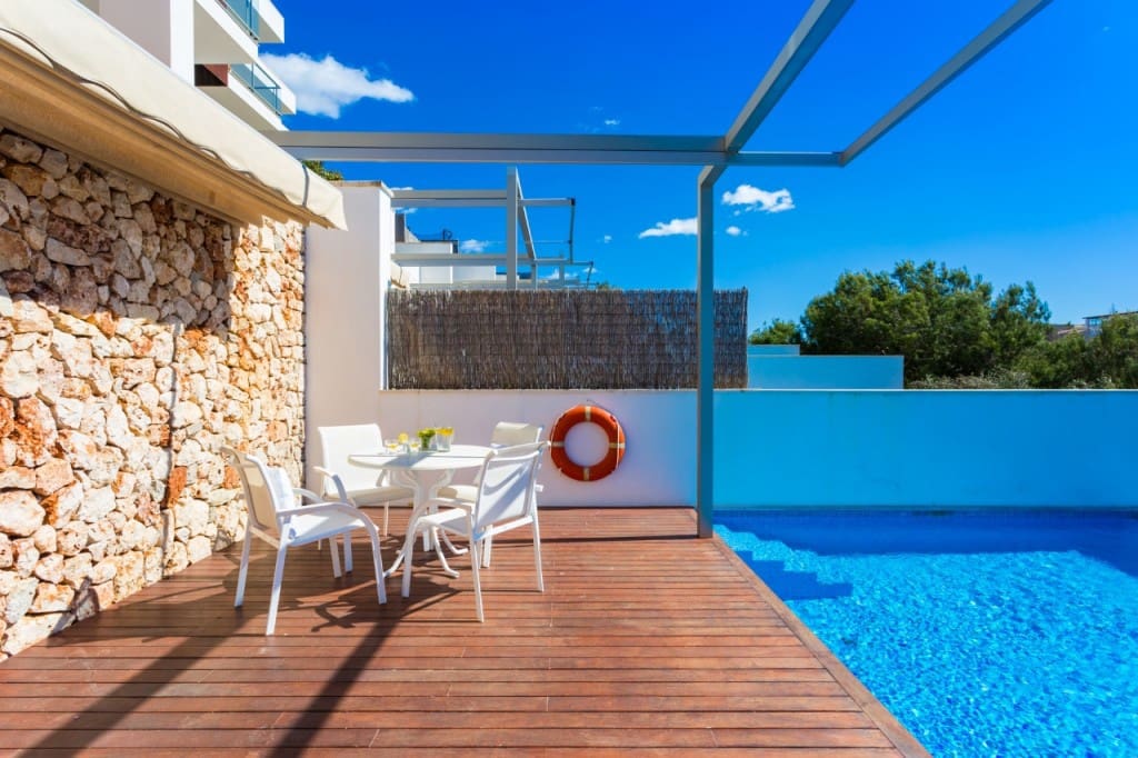3 quarto Penthouse para arrendar em Cala Mandia com piscina garagem - 2 750 € (Ref: 9007340)
