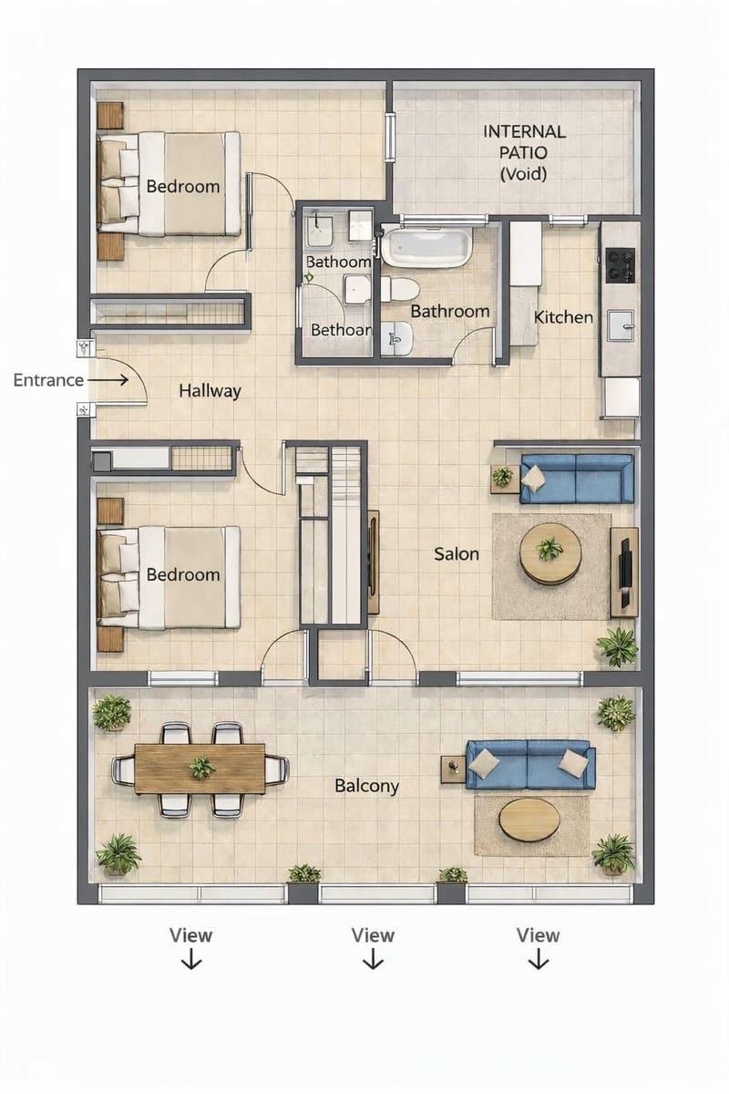 2 camera da letto Appartamento in vendita in Ibiza-Eivissa citta - 650.000 € (Rif: 9796135)
