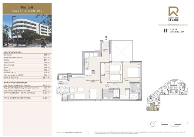 2 Zimmer Wohnung zu verkaufen in San Juan de Alicante / Sant Joan d'Alacant - 213.000 € (Ref: 8924049)